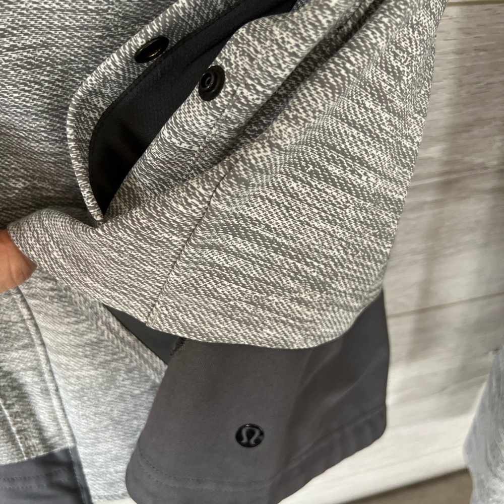 Lululemon Bust A Move Jacket Commuter Denim Silver Spoon Slate - Picture 8 of 9
